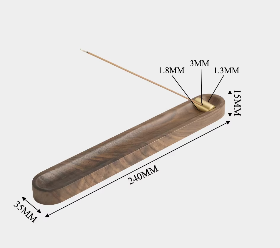 Multi-Size Brass Inlay Incense Holder - Image 5